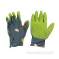 Hespax Latex Rubber Coated Children Outdoor Gardening Gloves